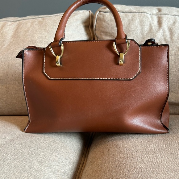 Vintage London Fog Brown Handbag - Picture 3 of 6